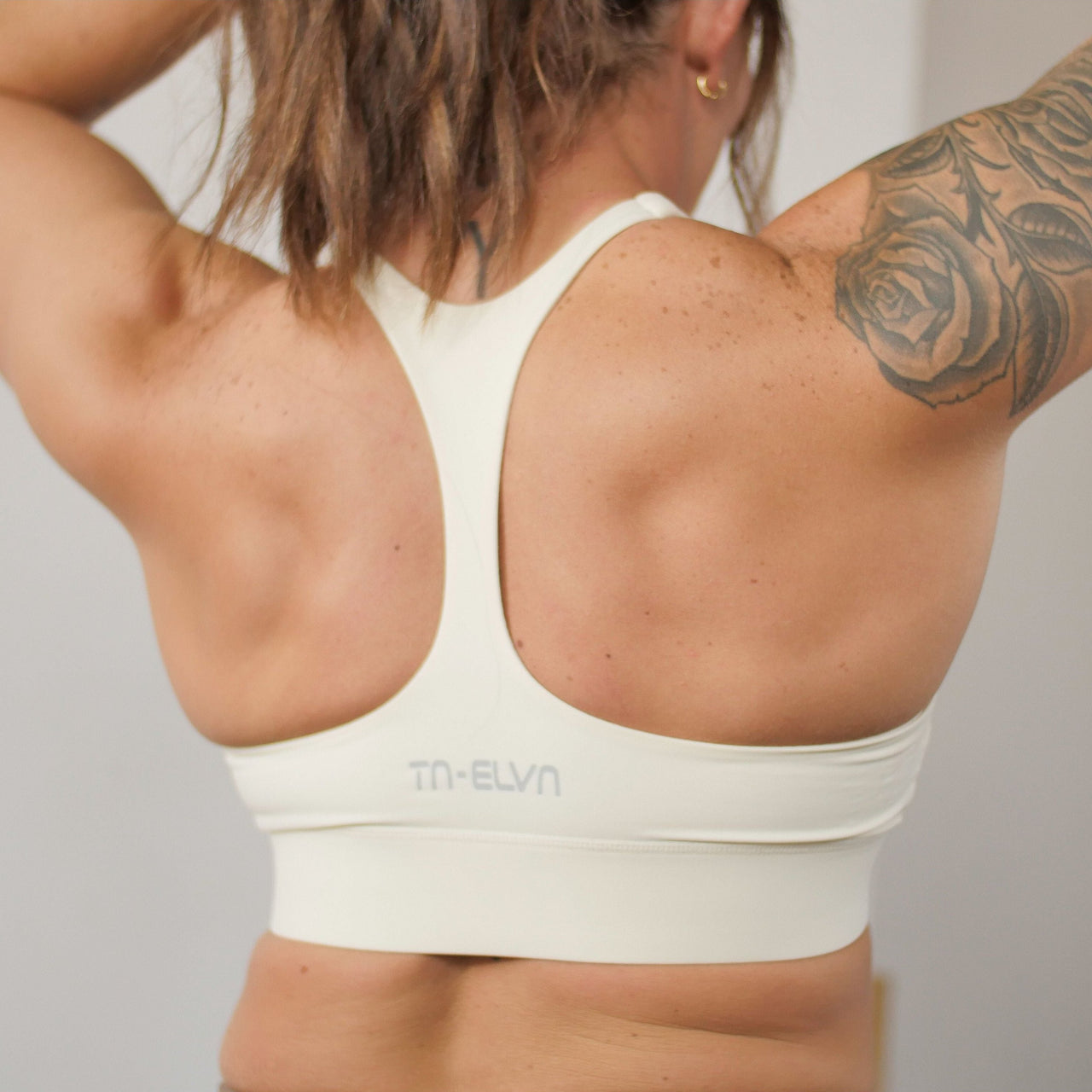 Classic Off White Sports Bra