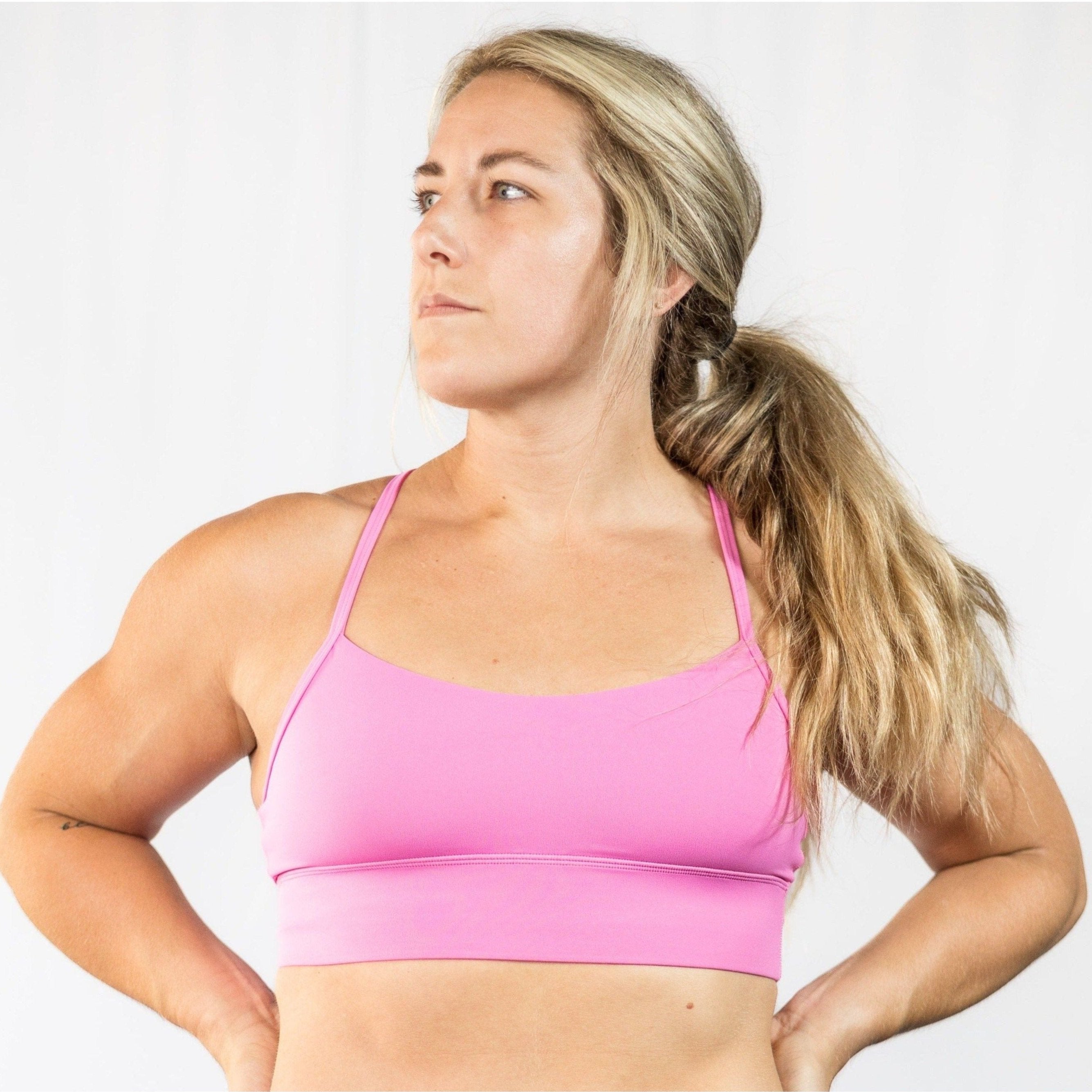 Y Y Y Bubble Pop Pink Sports Bra
