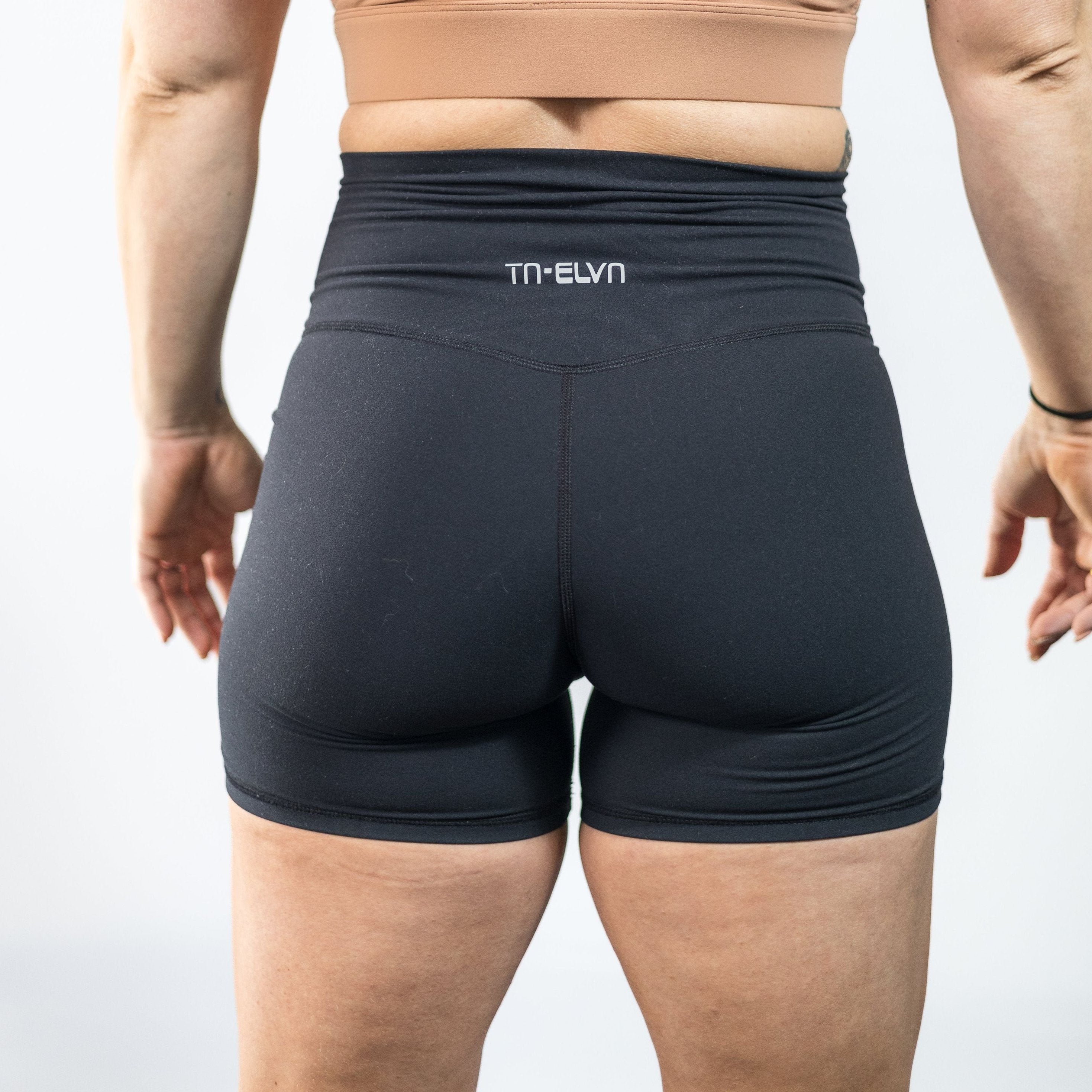 Kassi 6in High Waisted Classic Black Shorts
