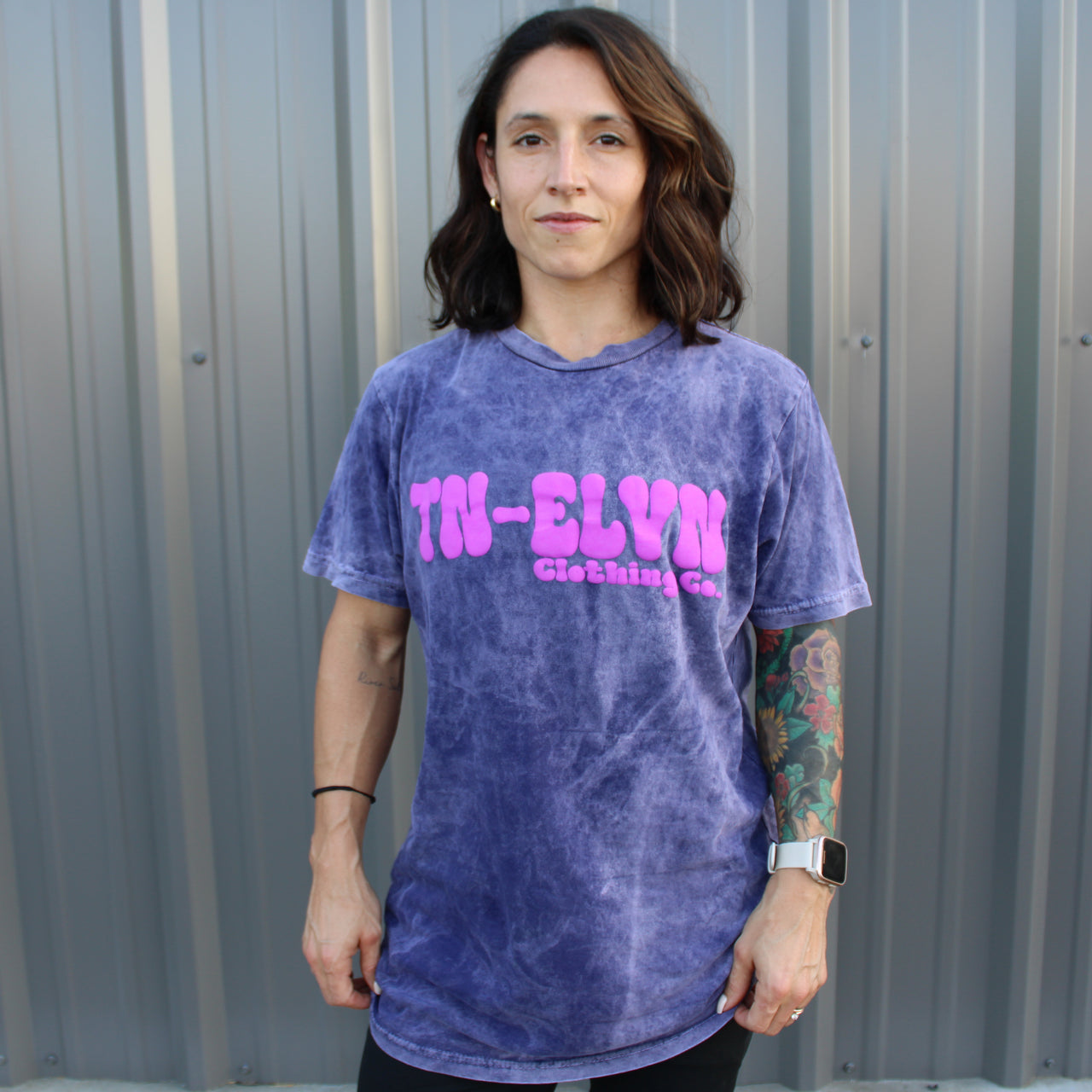 TN-ELVN Puff Design - Mineral Washed Vintage Tee