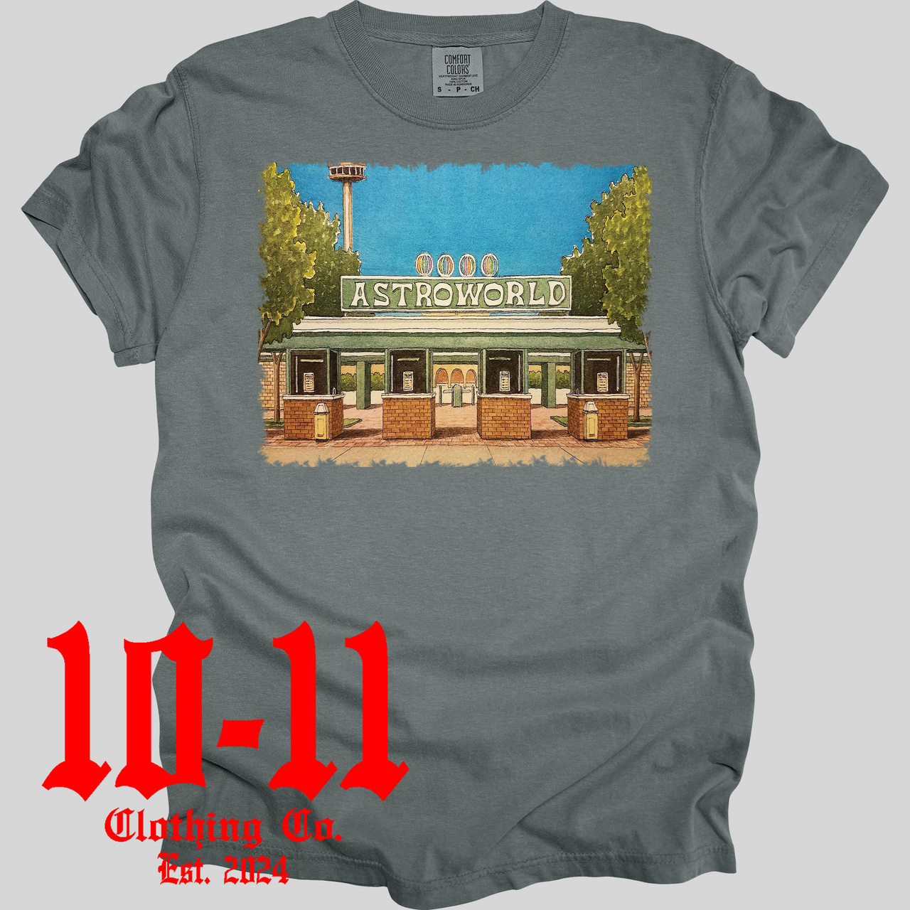 Astroworld Grey Comfort Colors Tee